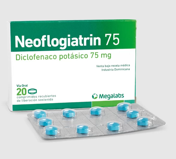 NEOFLOGIATRIN 75 ( DICLOFENACO POTASICO 75 ) X 20 COMP