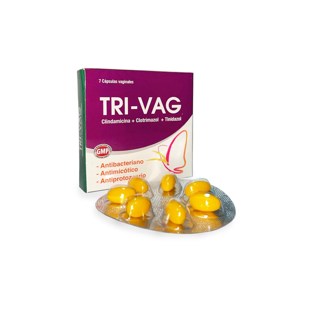 TRI VAG X 7 OVULOS /CLINDAMICINA +CLOTRIMAZOL+TINIDAZOL