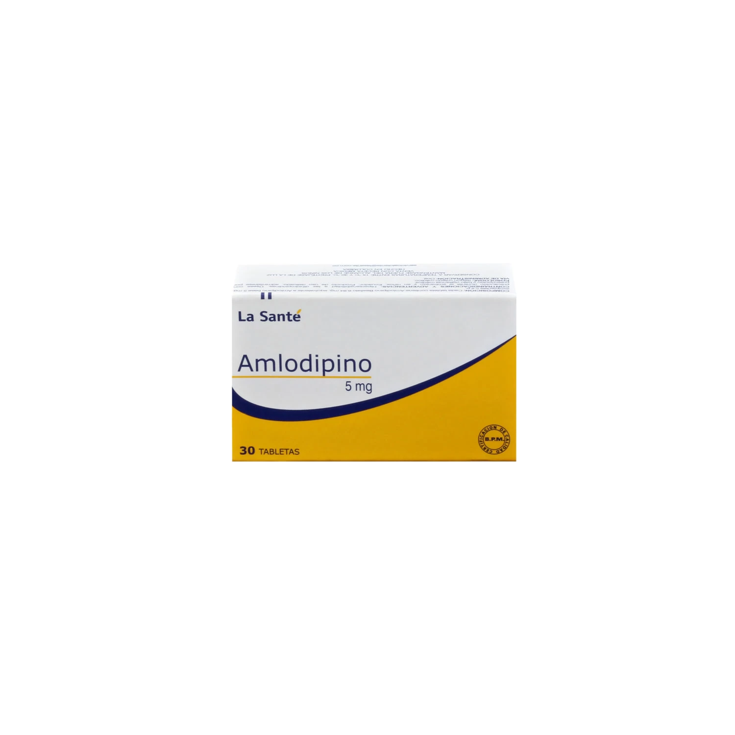 AMLODIPINO 5 MG X 10 LA SANTE