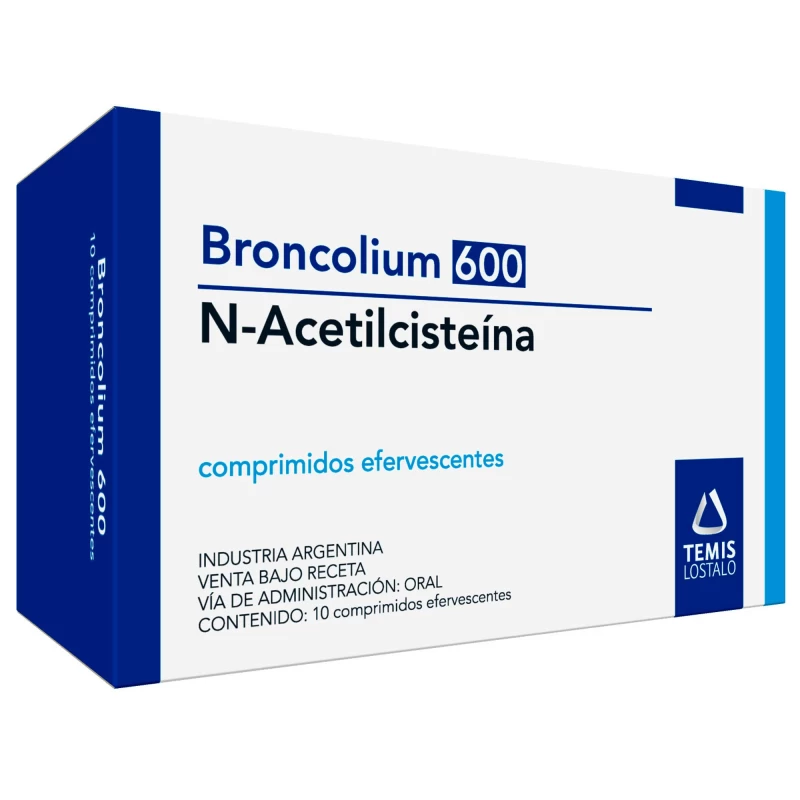 BRONCOLIUM 600 ( N-ACETILCISTEINA) X 10 COMP EFERVESCENTES