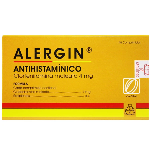 ALERGIN 4 MG X 48 COMP- CLORFINIRAMINA