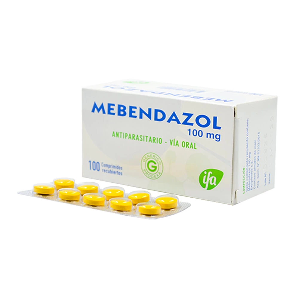 MEBENDAZOL 100MG X 100