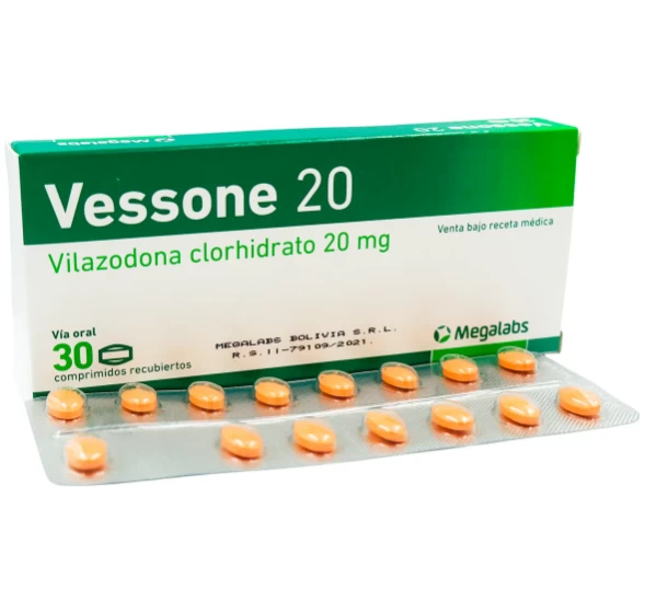 VESSONE 20  ( VILAZODONA CLORHIDRATO 20 MG ) X 30 COMP