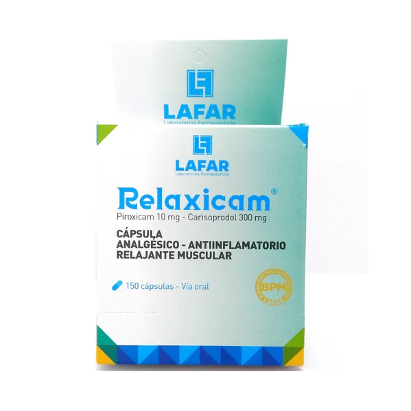 RELAXICAM PIROXICAM 10 MG-CARISOPRODOL 300 MG X 150 CAP
