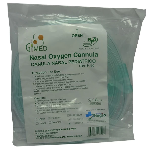 BIGOTERA /CANULA NASAL TALLA M/PEDIATRICO GIMED