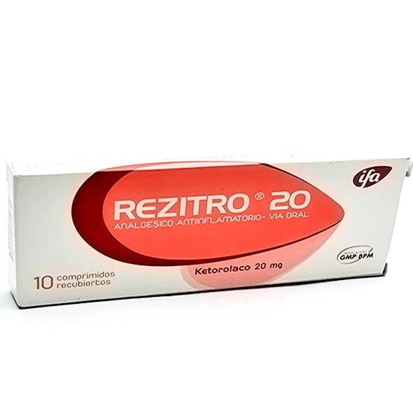 REZITRO 20 MG X 10 COMP KETOrolaco / Trometamina