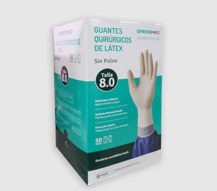 GUANTES QUIRUGICOS D/LATEX 8.0