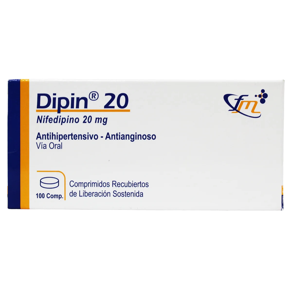 DIPIN 20 MG (NIFEDIPINO)