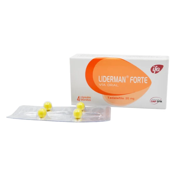 LIDERMAN FORTE 20 MG ( TADALAFILO ) X 4 CAP