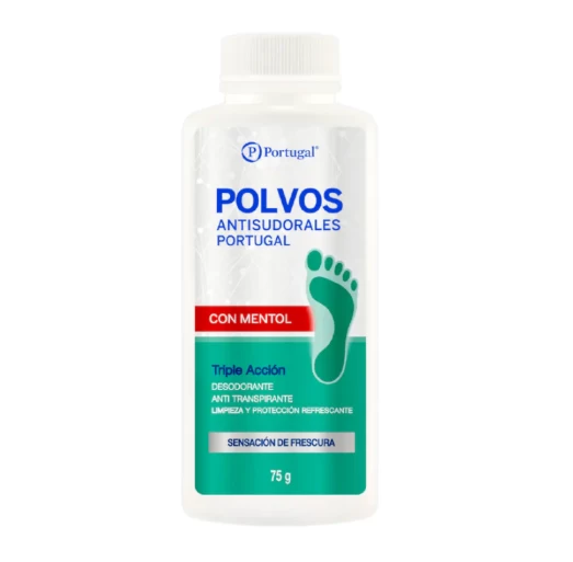 TALCO ANTISUDORALES CON MENTOL X 150 GRS