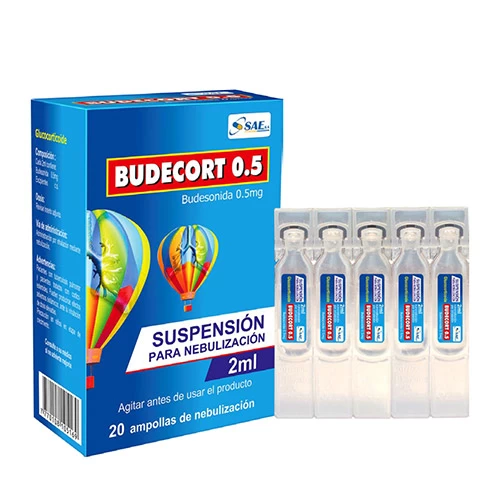BUDECORT 0.5 ( BUDESONIDA 0.5 MG ) X 2 ML X 20 AMP
