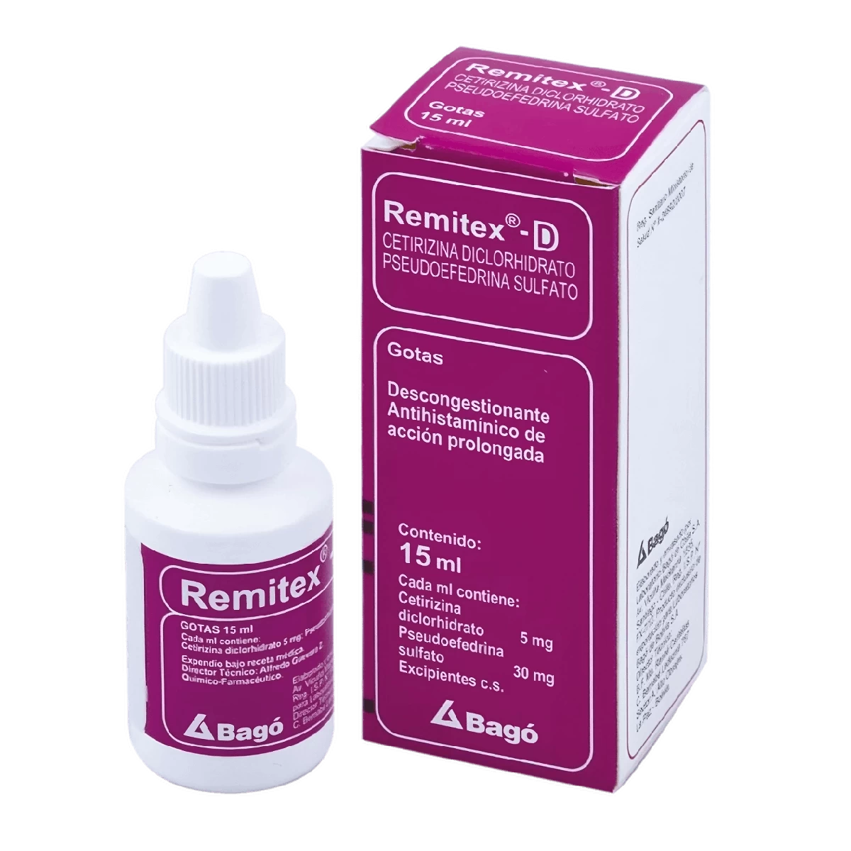 REMITEX-D GOTAS 15 ML.