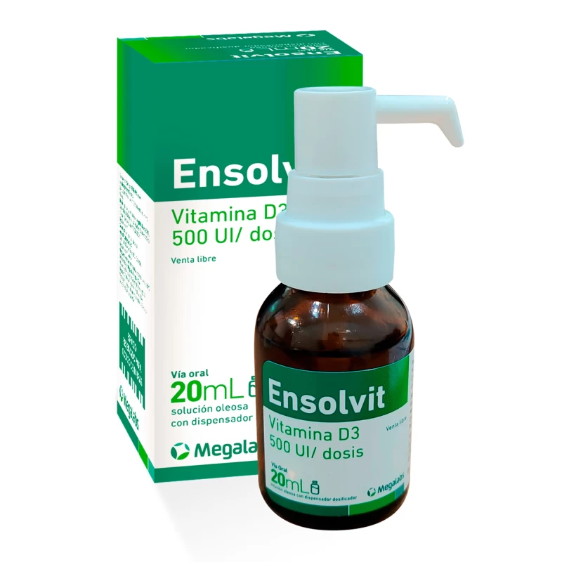 ENSOLVIT VITAMINA D3 500UI/dosis x 20 ML