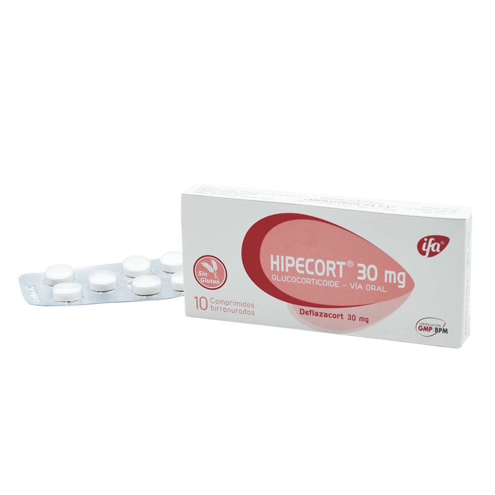 HIPECORT 30 MG X 10 DEFLAZACORT