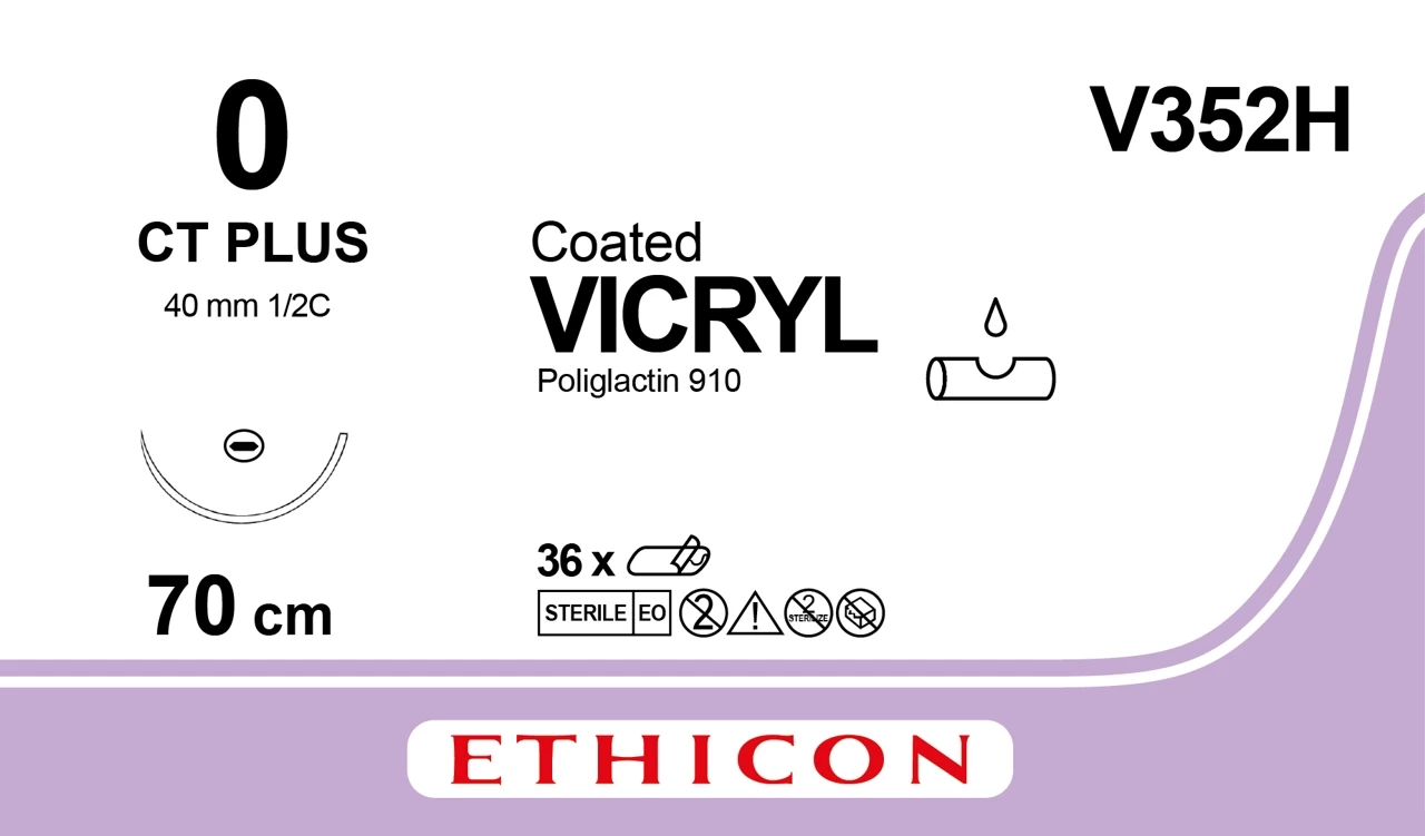 VICRIL #0 C/A 4.0 CM J-352 CAJA X 36