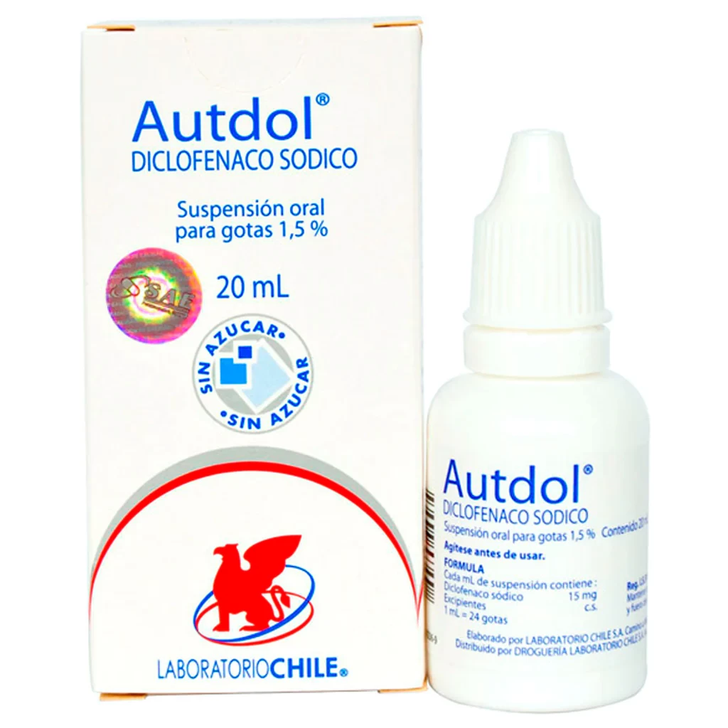 AUTDOL GOTAS 20 ML ( = ARTREN ) diclofenaco sodico