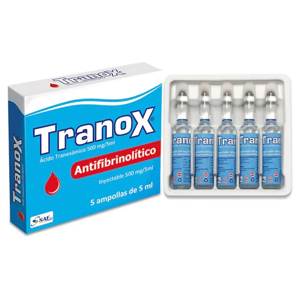 TRANOX ACIDO TRANEXAMICO 500MG/5ML X 5 AMP