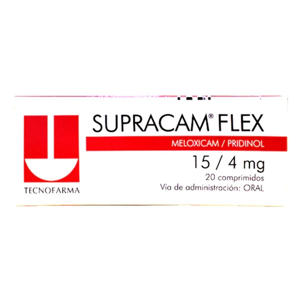 SUPRACAM FLEX 15 MG X 20 meloxicam / pridinol