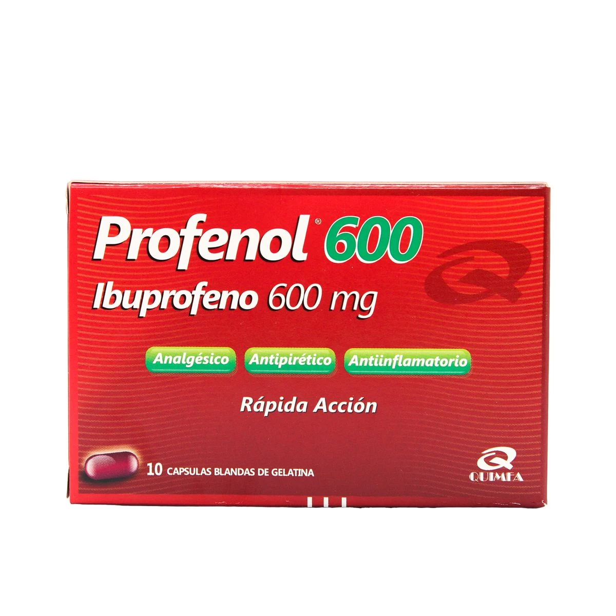 PROFENOL (IBUPROFENO) 600 MG X 10 CAP