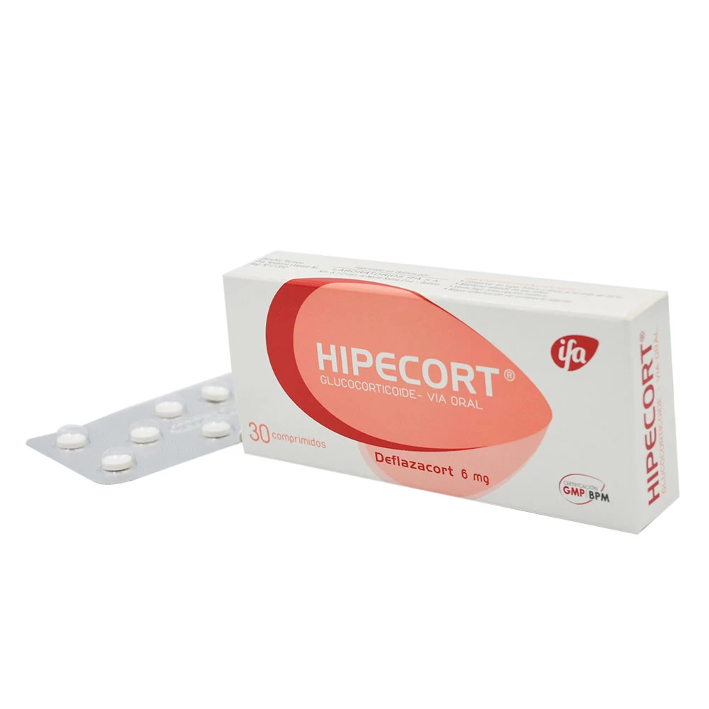 HIPECORT 6 MG X 30 DEFLAZACORT